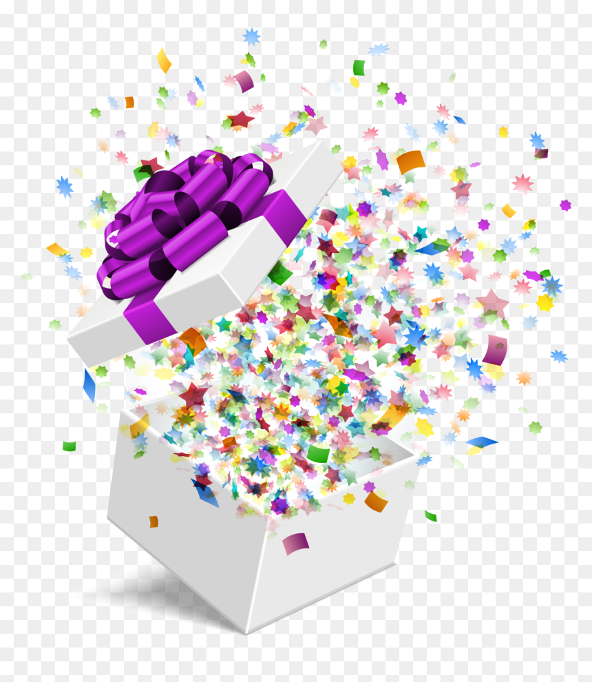 We Re Having A Party, HD Png Download - open christmas present png