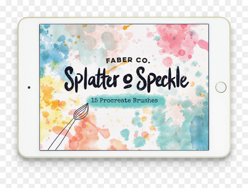 Splatterandspeckle Ipad Template Shop - Smartphone, HD Png Download - watercolor splatter texture png