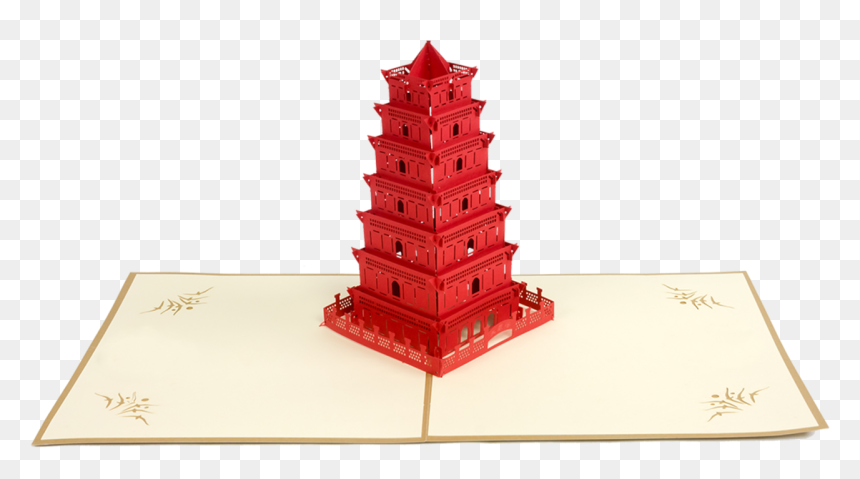 Slant Pagoda Popz - Pagoda, HD Png Download - pagoda png