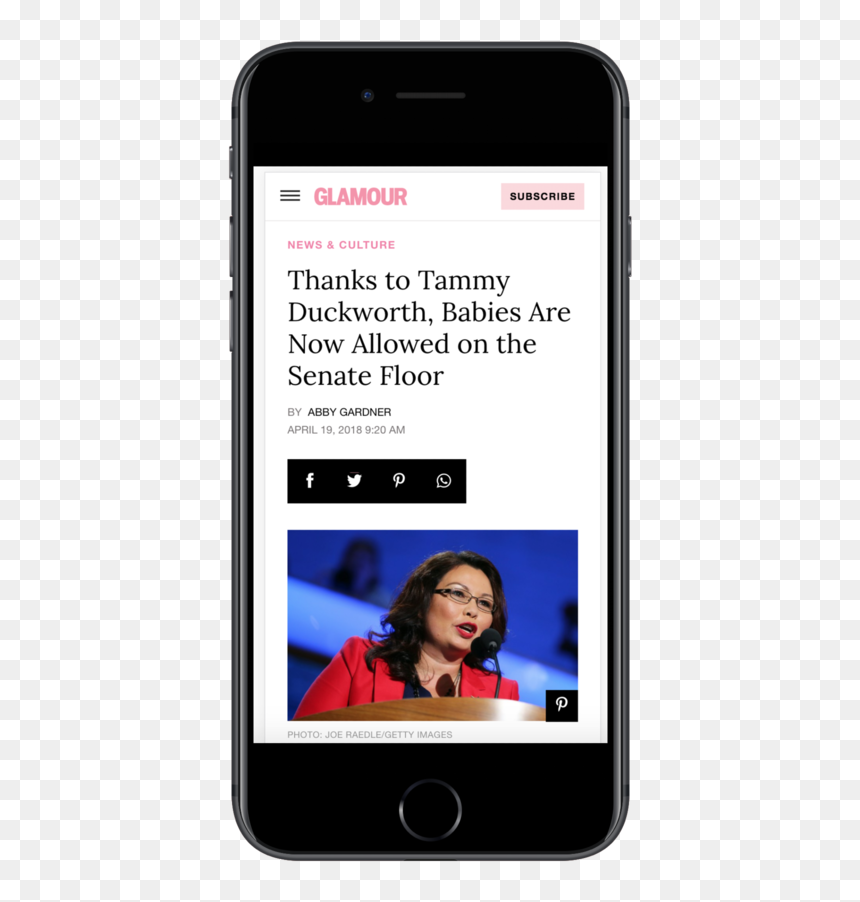 Screen Shot 2018 04 19 At - Iphone, HD Png Download - glamour png