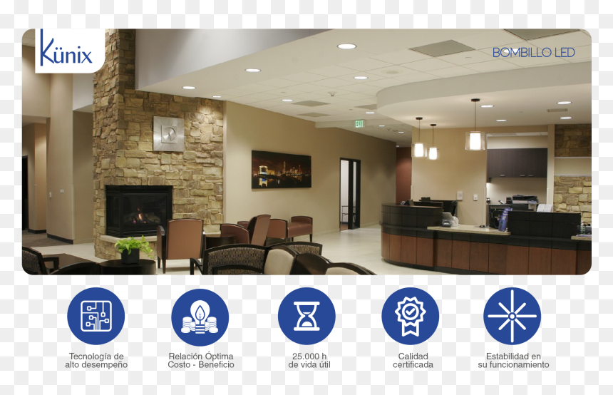 Bombillo Roscado Led - Interior Design, HD Png Download - bombillo png