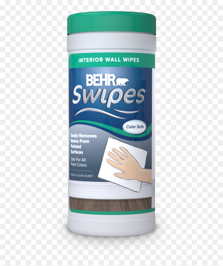 Canister Of Behr Swipes Wall Cleaning Wipes - Leather, HD Png Download - dirt smudge png