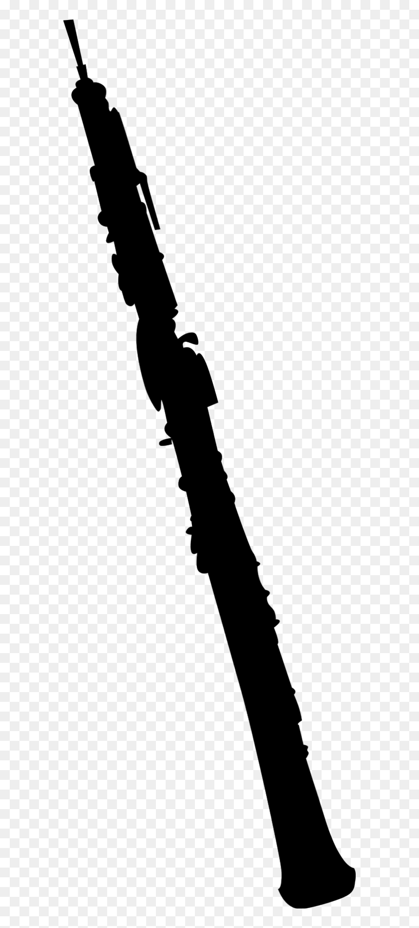 Clarinet Clipart Group With 81 Items - Oboe Silhouette Png, Transparent Png - saxophone silhouette png