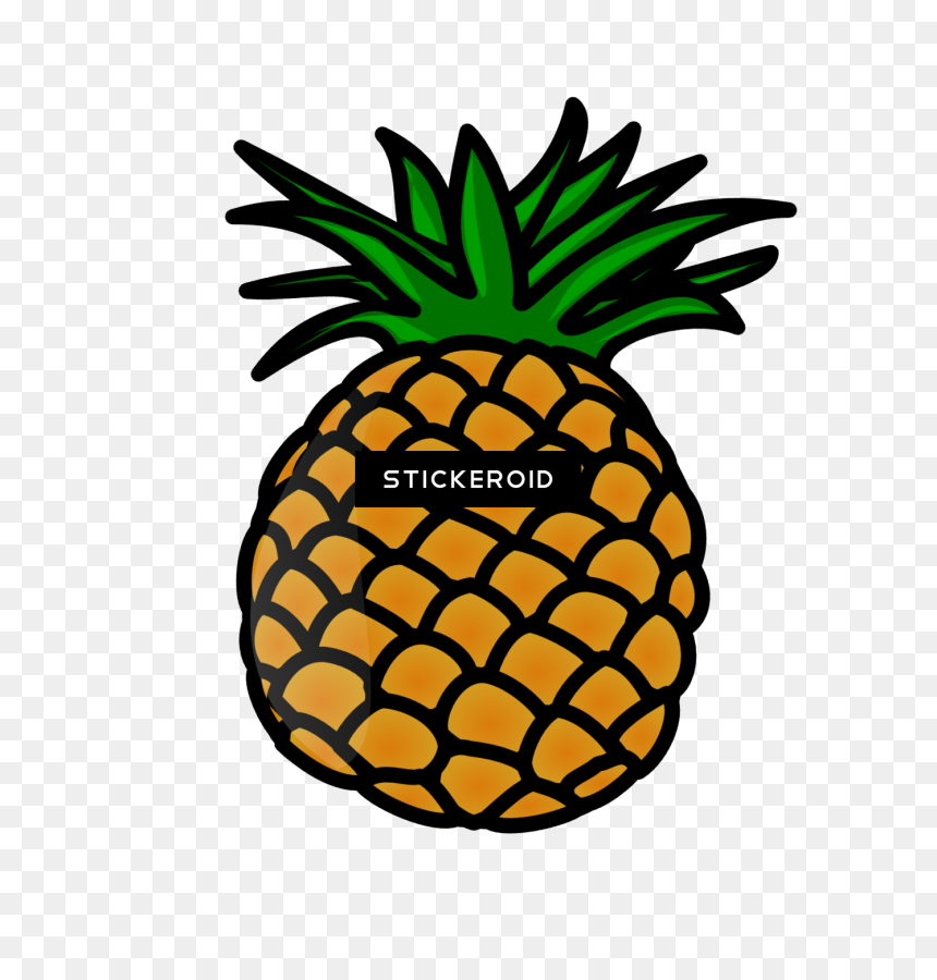 Cartoon Pineapple Clip Art - Clipart Pineapple, HD Png Download - pineapple slice png