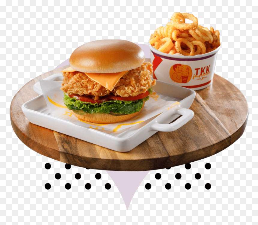 Tkk Chicken Sandwich Deluxe Large, HD Png Download - chicken sandwich png