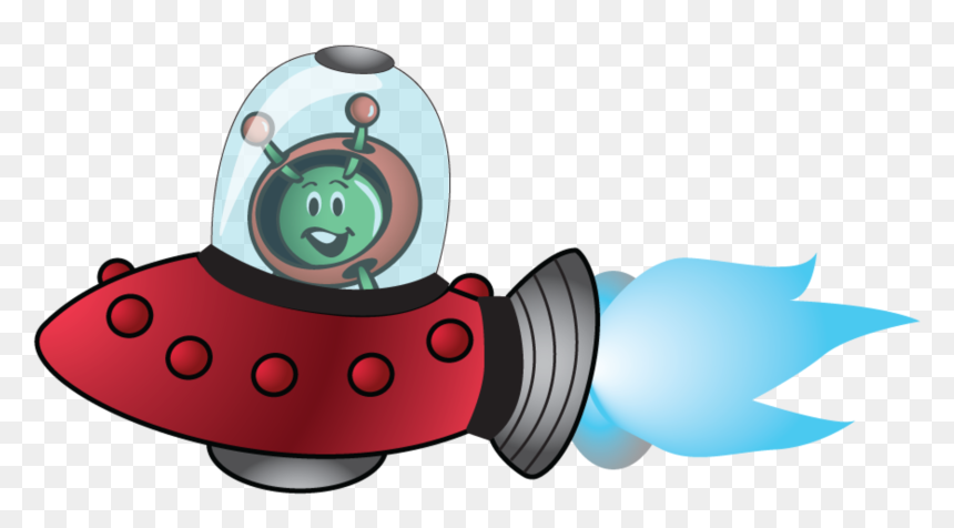 Space In Spaceship - Cartoon, HD Png Download - cartoon spaceship png