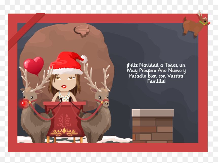 Cartoon, HD Png Download - feliz navidad y prospero año nuevo png