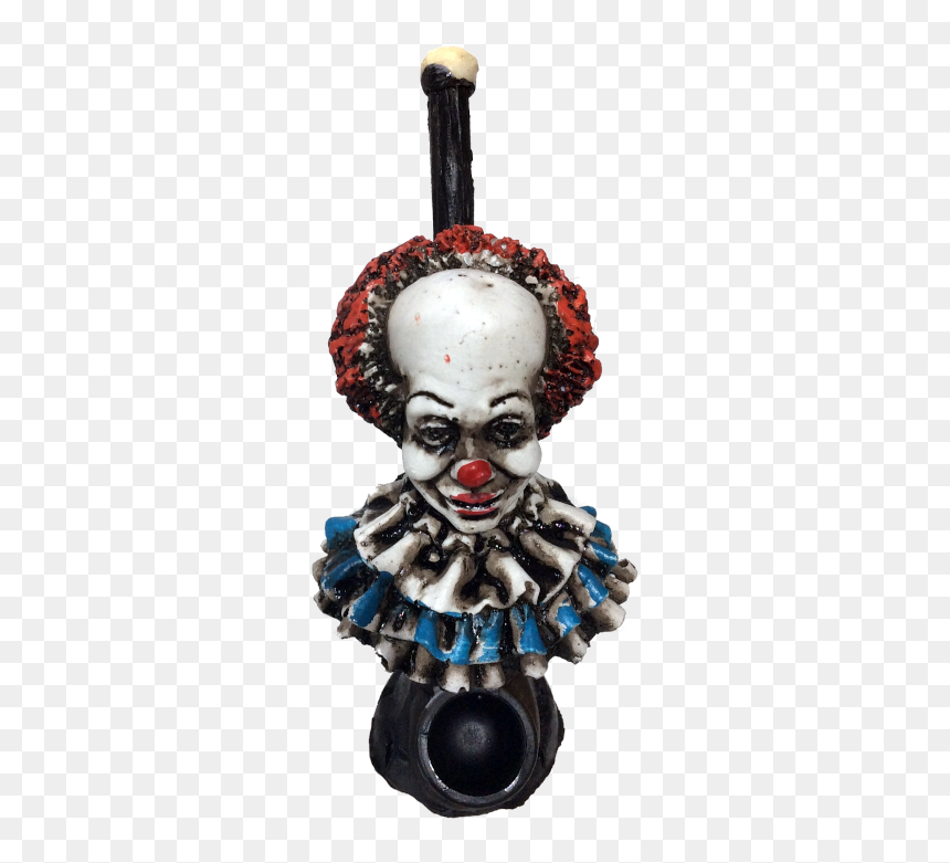 Resin Red Hair Clown Hand Pipe - Skull, HD Png Download - clown hair png