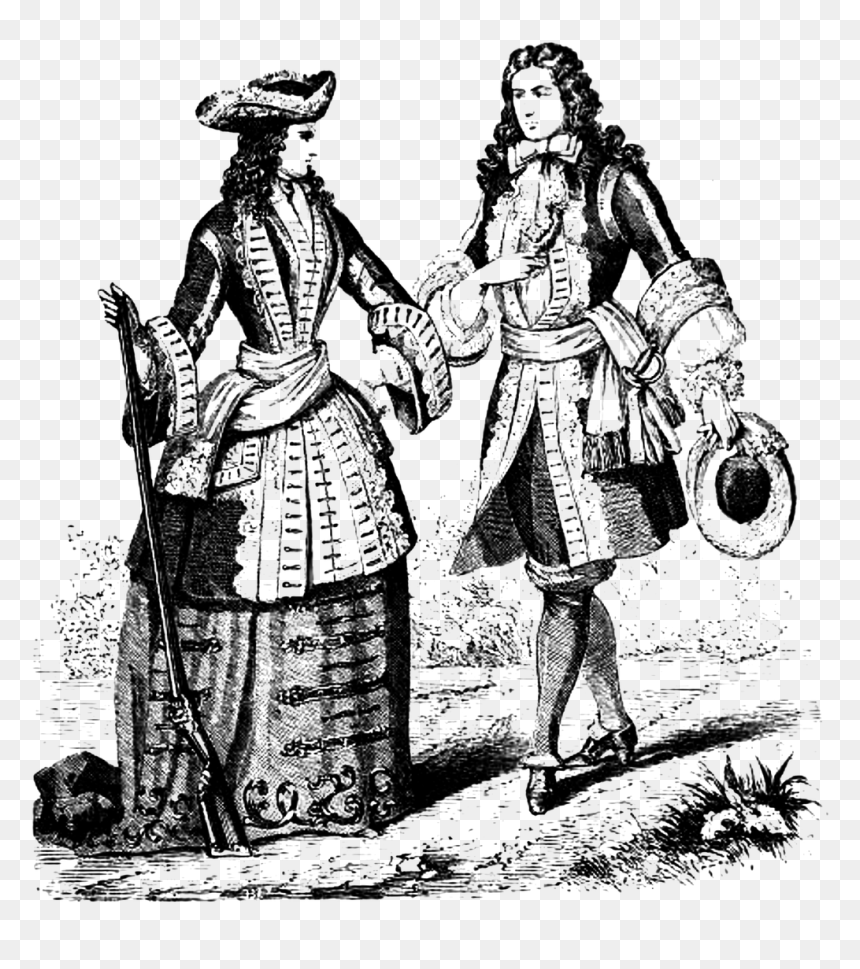 Woman And Man Vintage, HD Png Download - black couple png
