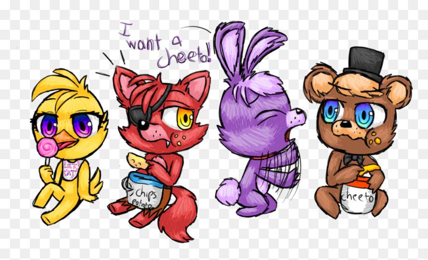 Cheetos Clipart Big - Todos Os Animatronics Fofos, HD Png Download - cheeto png
