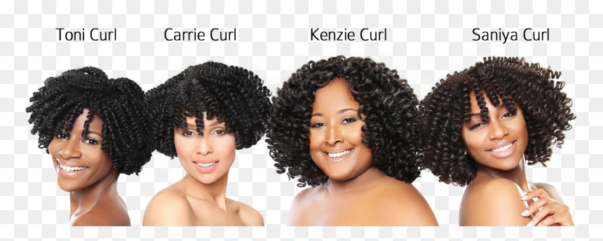 Short Hair With Braids Photo - Pre Curled Crochet Hair, HD Png Download - braids png