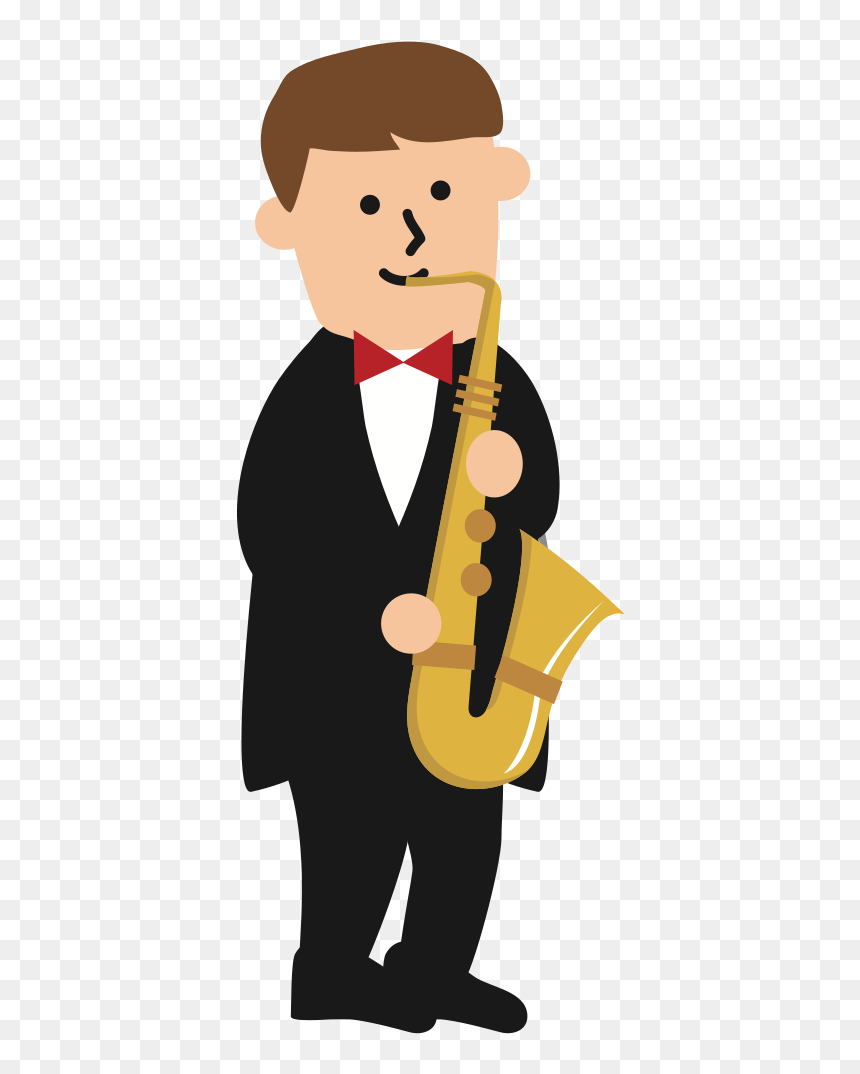 Saxophone, HD Png Download - saxophone silhouette png