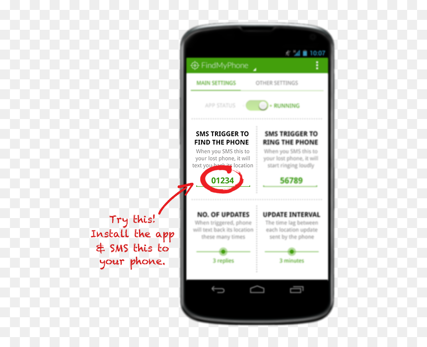 Find My Phone App Sms, HD Png Download - no cell phone png