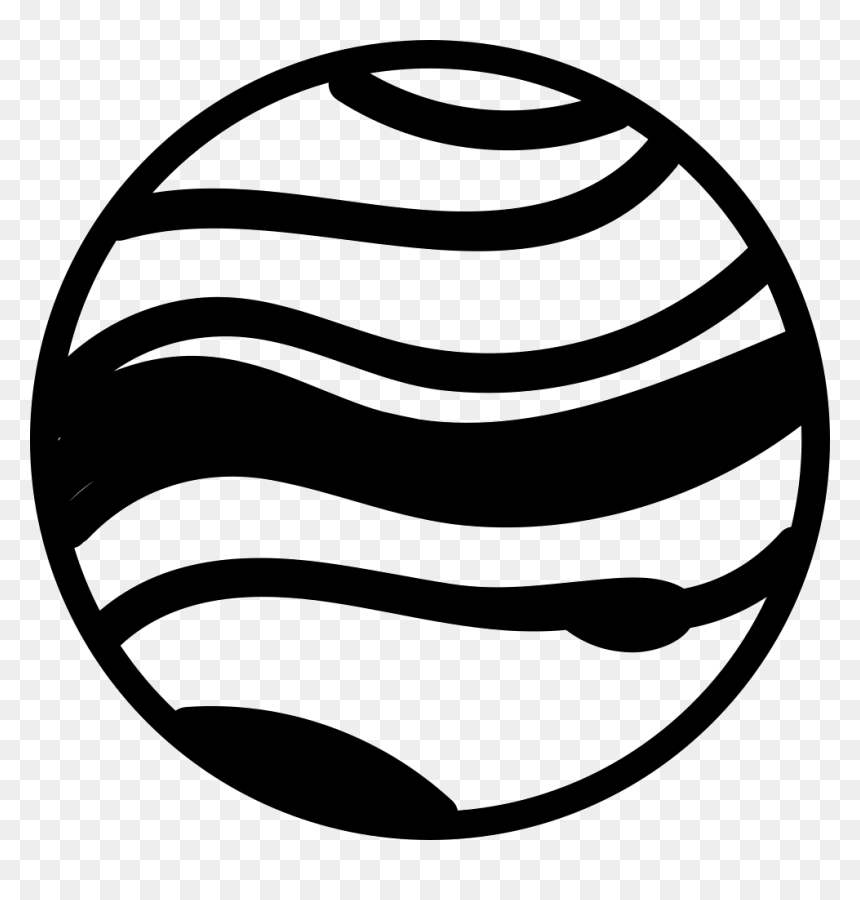 Striped Planet - Planet Svg, HD Png Download - planet rings png