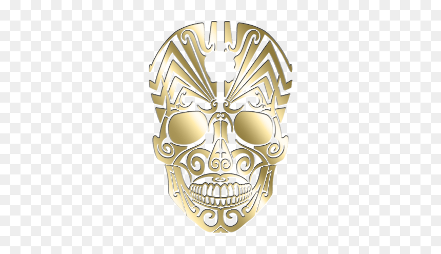 Gold Skull Engraving Iphone X - Skull, HD Png Download - gold skull png
