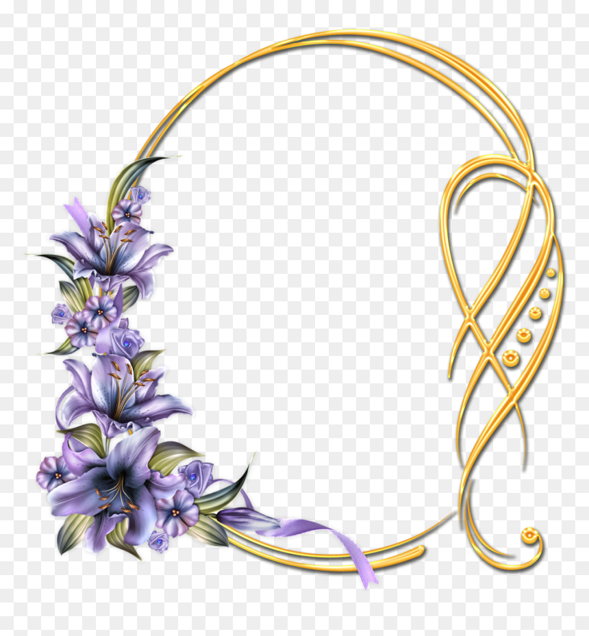 Lavender Clipart Delphinium - Borders Pictures Frames, HD Png Download - lavender plant png