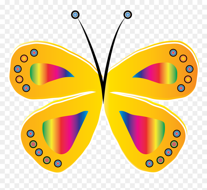 Yellow Butterfly Clipart 21, Buy Clip Art - Borboletas Amarela Png, Transparent Png - borboleta png