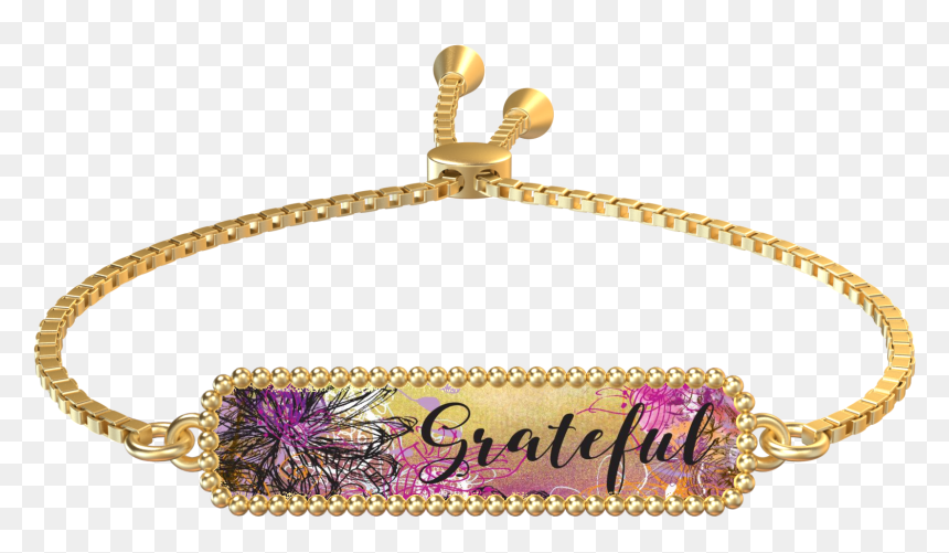 Grateful Gold Rectangle Bracelet - Gold, HD Png Download - gold rectangle png