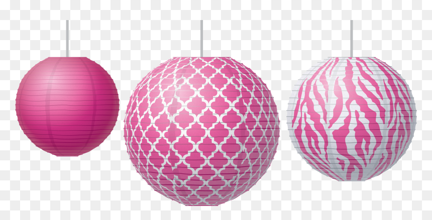 Big Bold Black And White Paper Lanterns , Png Download - Paper Lantern Pink Png, Transparent Png - lanterns png