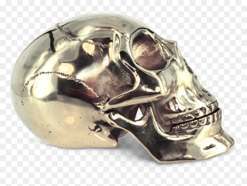 Skull, HD Png Download - gold skull png