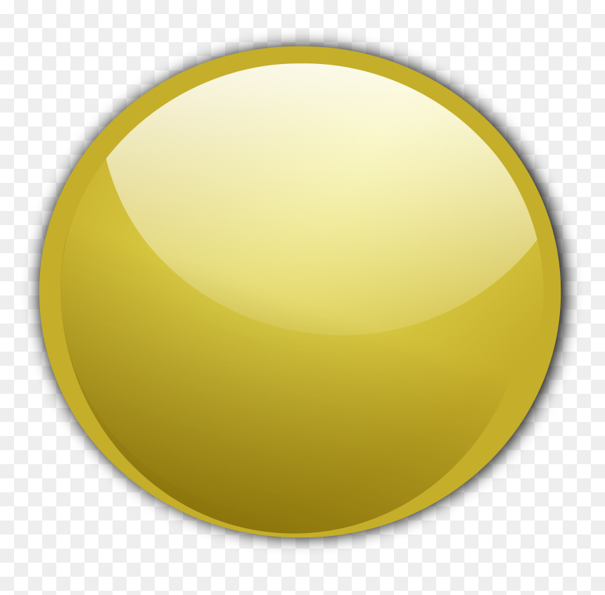 Thumb Image - Gold Button Clipart, HD Png Download - yellow button png