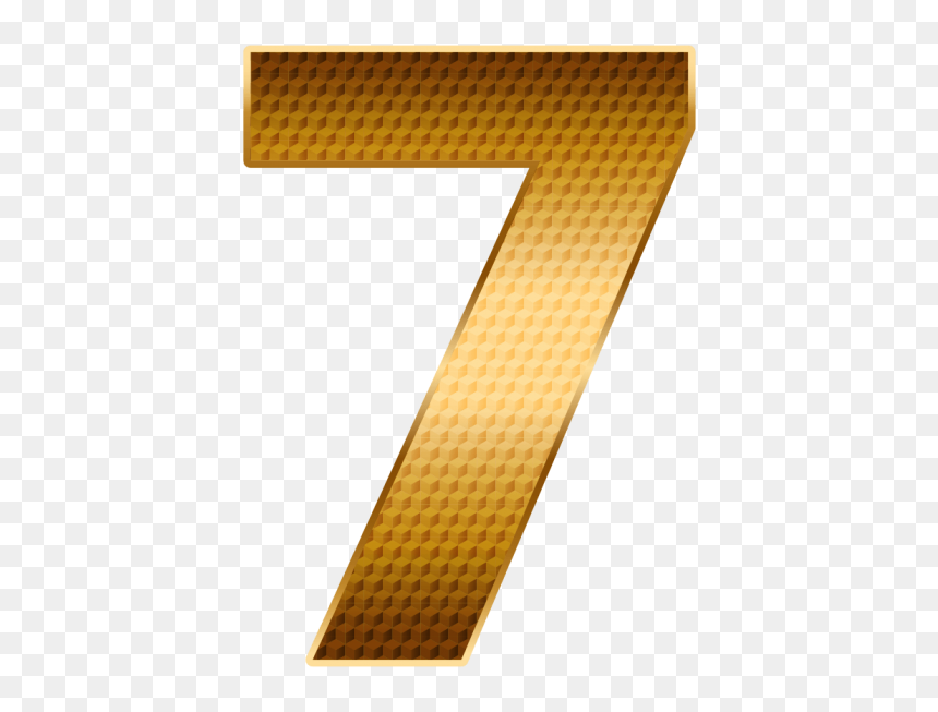 Number 7 Gold Png Image Free Download Searchpng - 7 Gold Number Png, Transparent Png - gold rectangle png