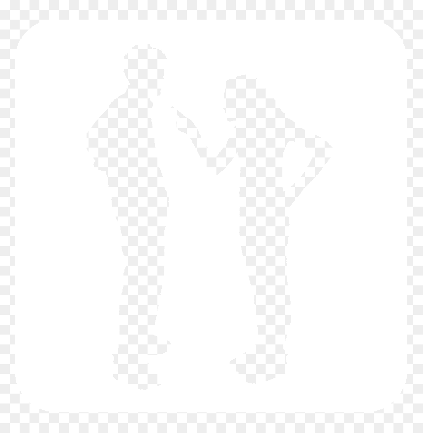 Couple Faghting Silhuette Png, Transparent Png - black couple png