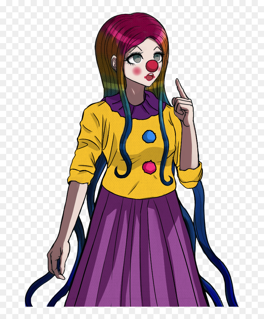 Danganronpa Clown, HD Png Download - clown hair png