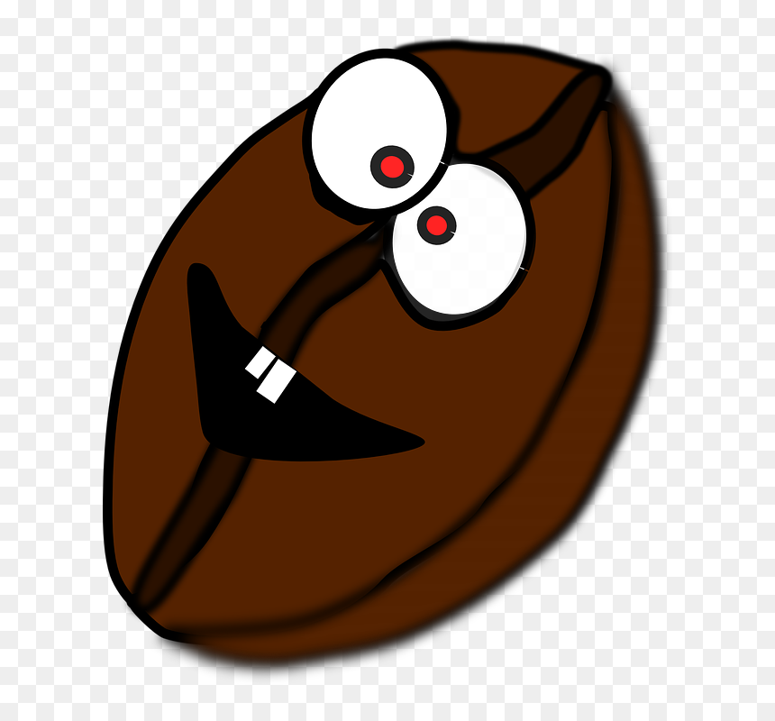 Coffee Bean With Eyes, HD Png Download - granos de cafe png