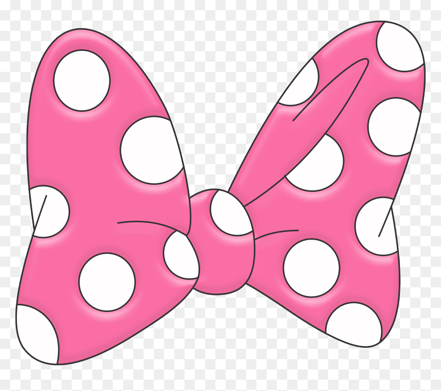 Minnie Mouse Bow Cartoon, HD Png Download - laço png
