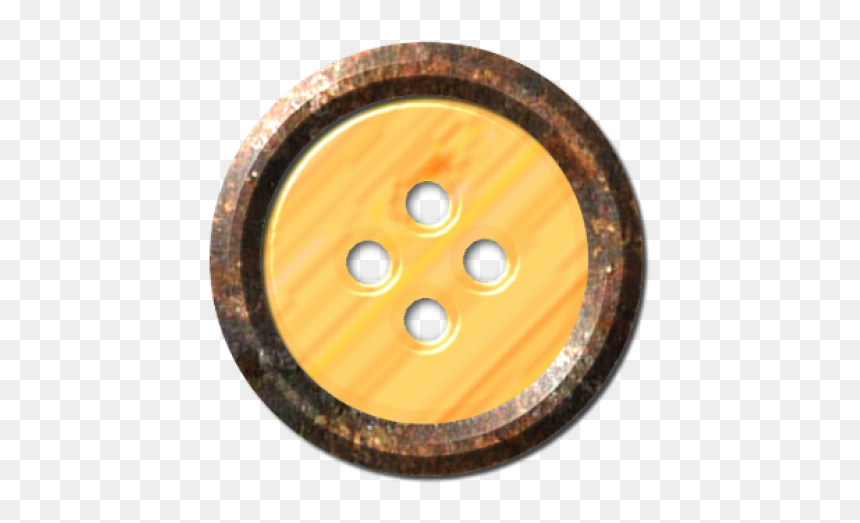 Cloths Button Png Free Download - Пуговица Текстура, Transparent Png - yellow button png