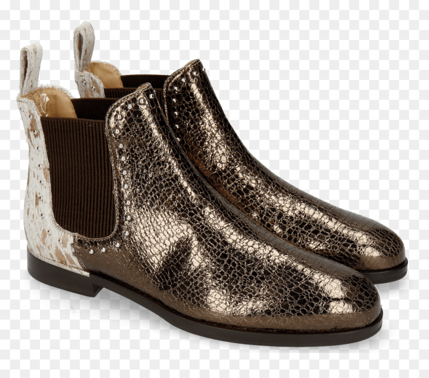Ankle Boots Susan 37 Cromia Pewter Hairon Jersey Metallic - Melvin & Hamilton, HD Png Download - metallic png