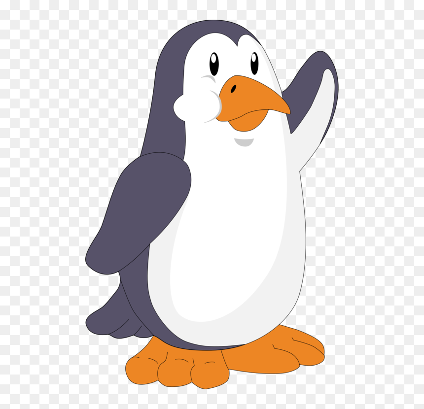 Little Penguin Emperor Penguin Download - Penguin Waving Png, Transparent Png - emperor penguin png
