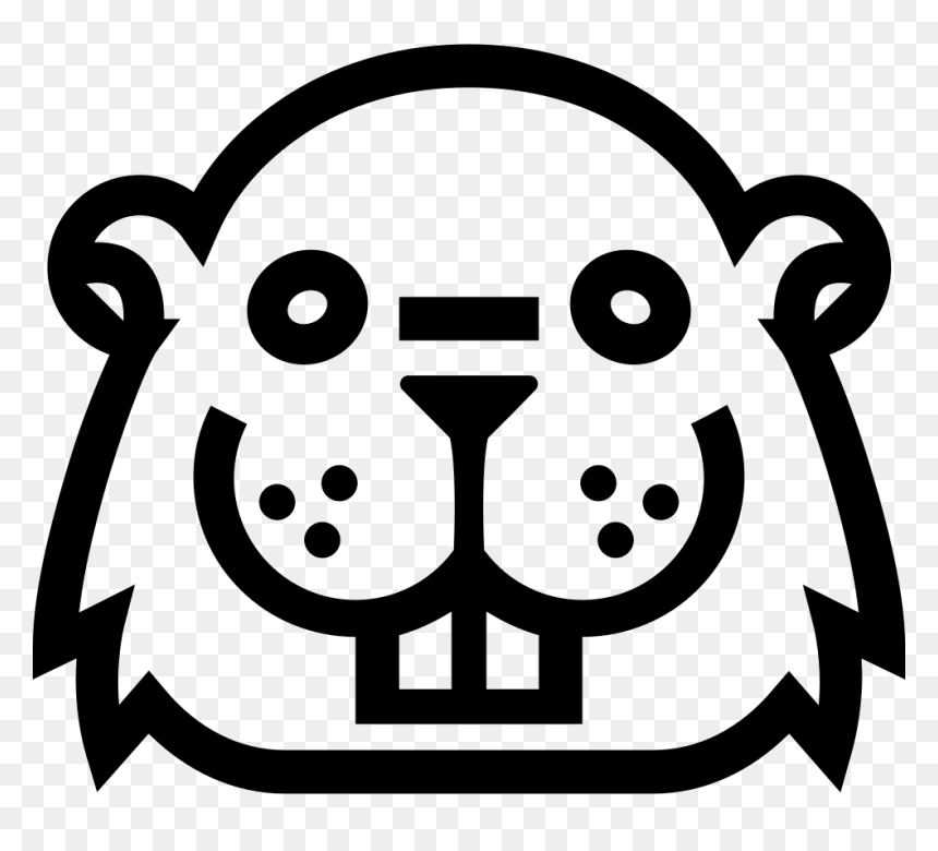 Castor Face Outline - Vector Castor, HD Png Download - face outline png