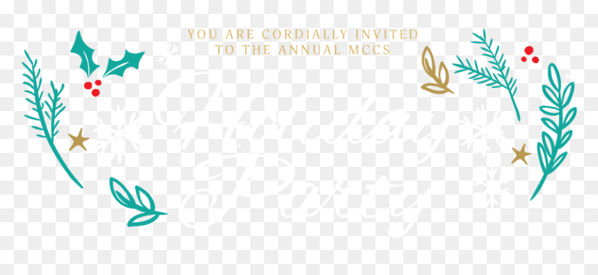 Holiday Party - Calligraphy, HD Png Download - holiday party png
