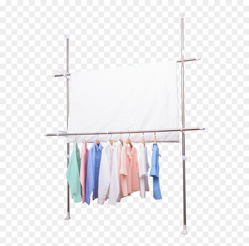 Outside The Window Balcony Clothes Pole Telescopic - Banner, HD Png Download - hanging polaroid frame png