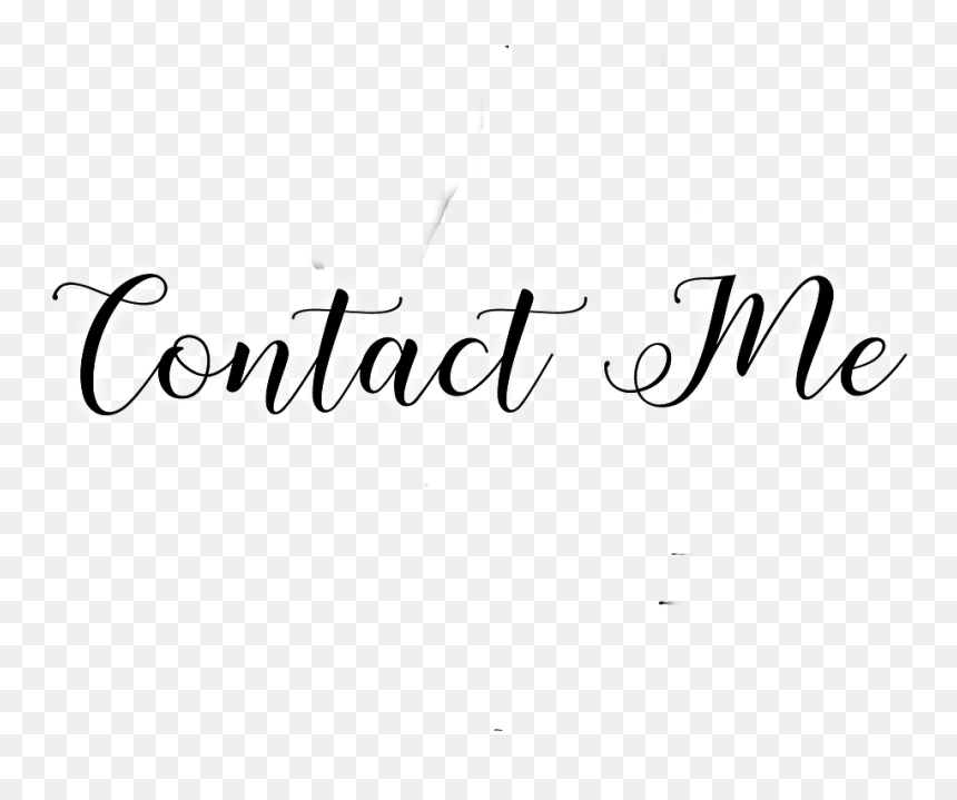 Calligraphy, HD Png Download - contact me png