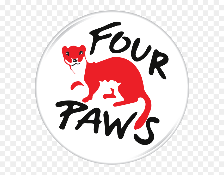 Four Paws - Four Paws International Logo, HD Png Download - lion paw png