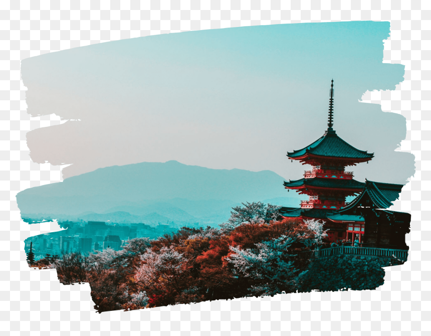 Kiyomizu-dera, HD Png Download - pagoda png