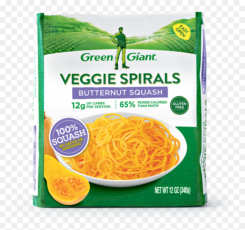 Green Giant Veggie Spirals Butternut Squash, HD Png Download - spaghetti noodles png