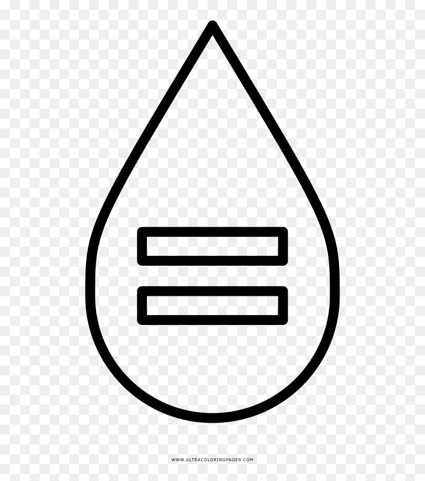 Dibujo De Gotas De Agua Iguales Para Colorear - Sign, HD Png Download - gotas png
