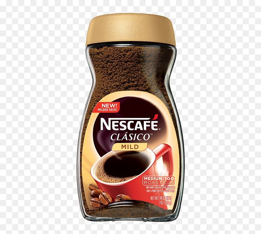 Nescafe Clasico Mild, HD Png Download - granos de cafe png
