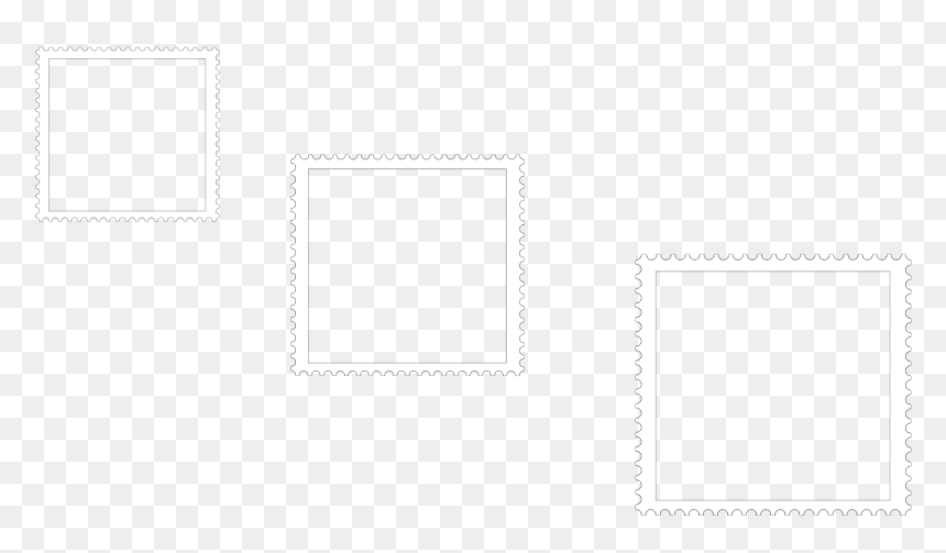 Posta Pul Kenarı Png, Transparent Png - stamp border png