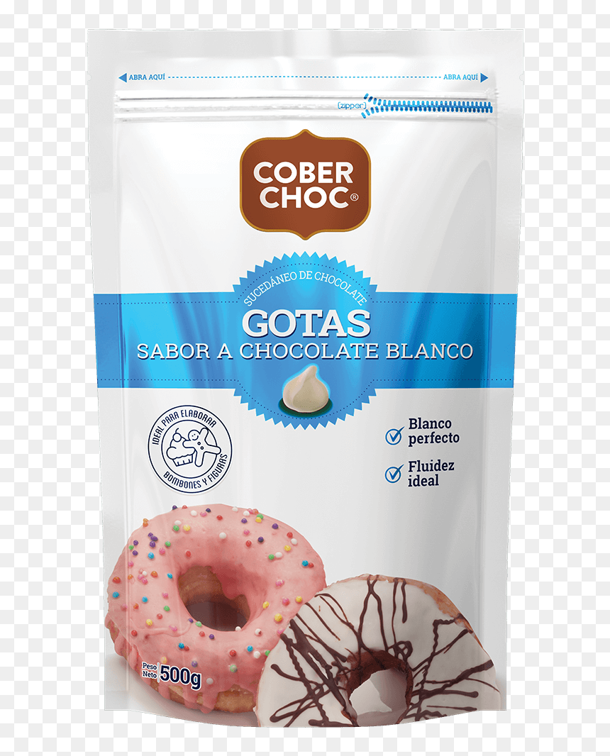 Chocolate Coberchoc Gotas Blancas - Chocolate, HD Png Download - gotas png