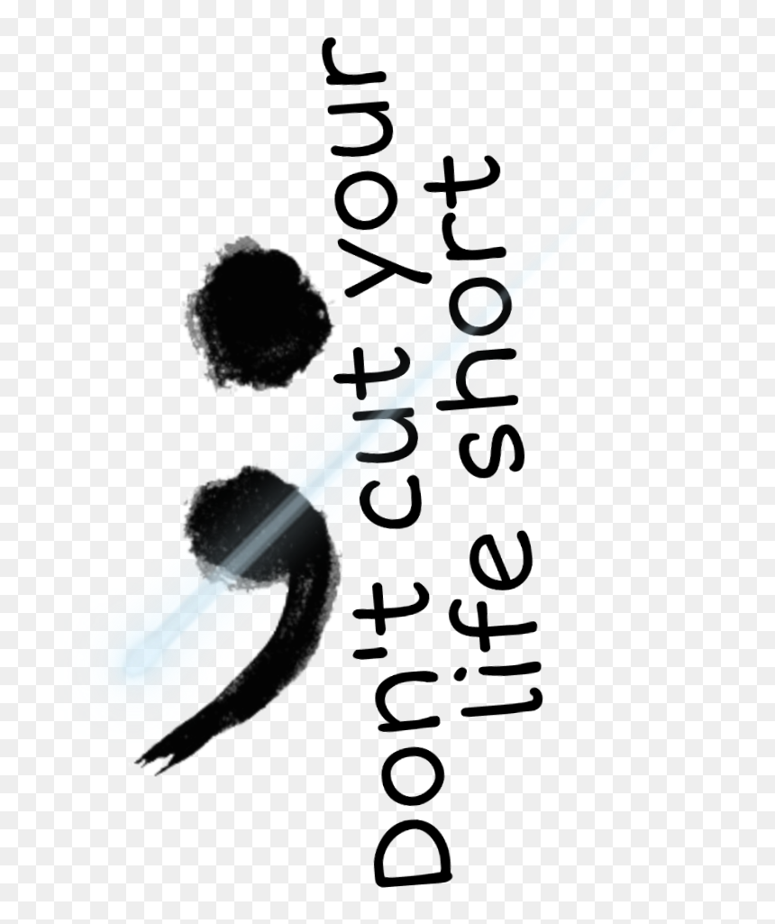 #semicolon - Calligraphy, HD Png Download - semicolon png
