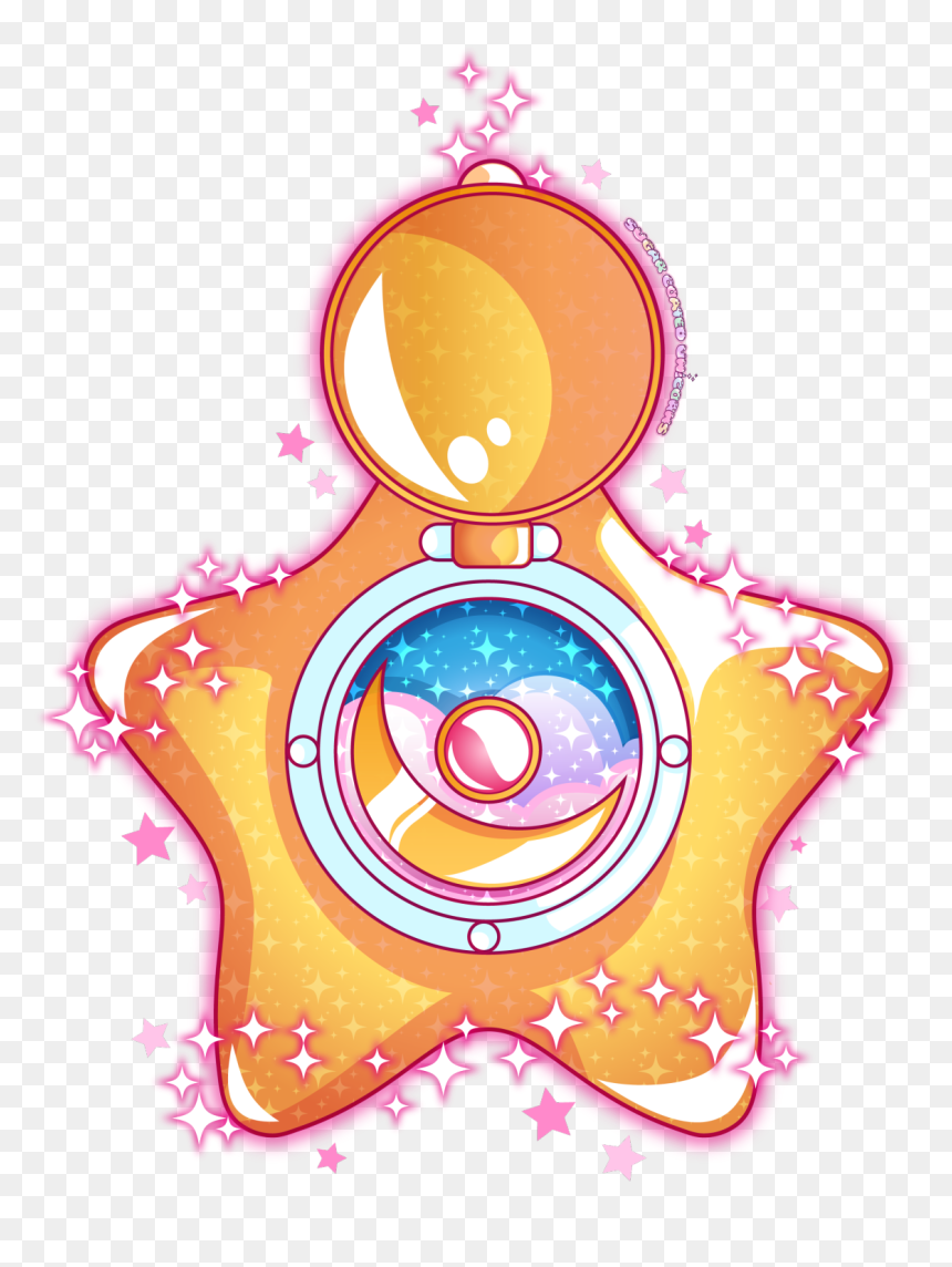 Sugar Coated Unicorns - Sailor Moon Star Locket Tattoo, HD Png Download - moon silhouette png