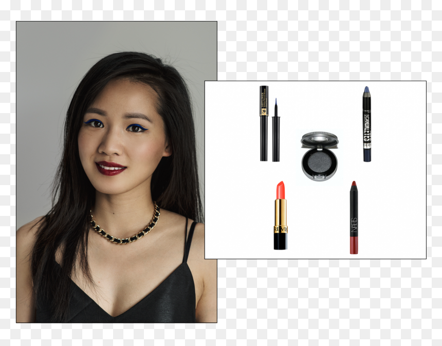 How To Wear The Trendy Blue Eye Makeup - Girl, HD Png Download - eye makeup png