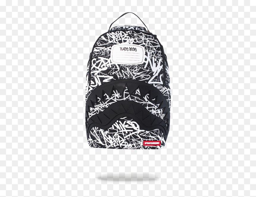 Sprayground Backpack Shark, HD Png Download - white scribble png