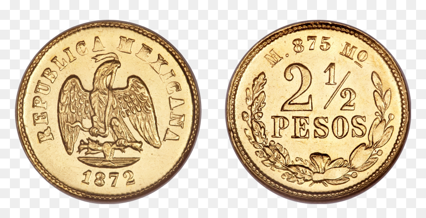 Mexican Coin Photo - Coins Mexico Money, HD Png Download - pile of coins png