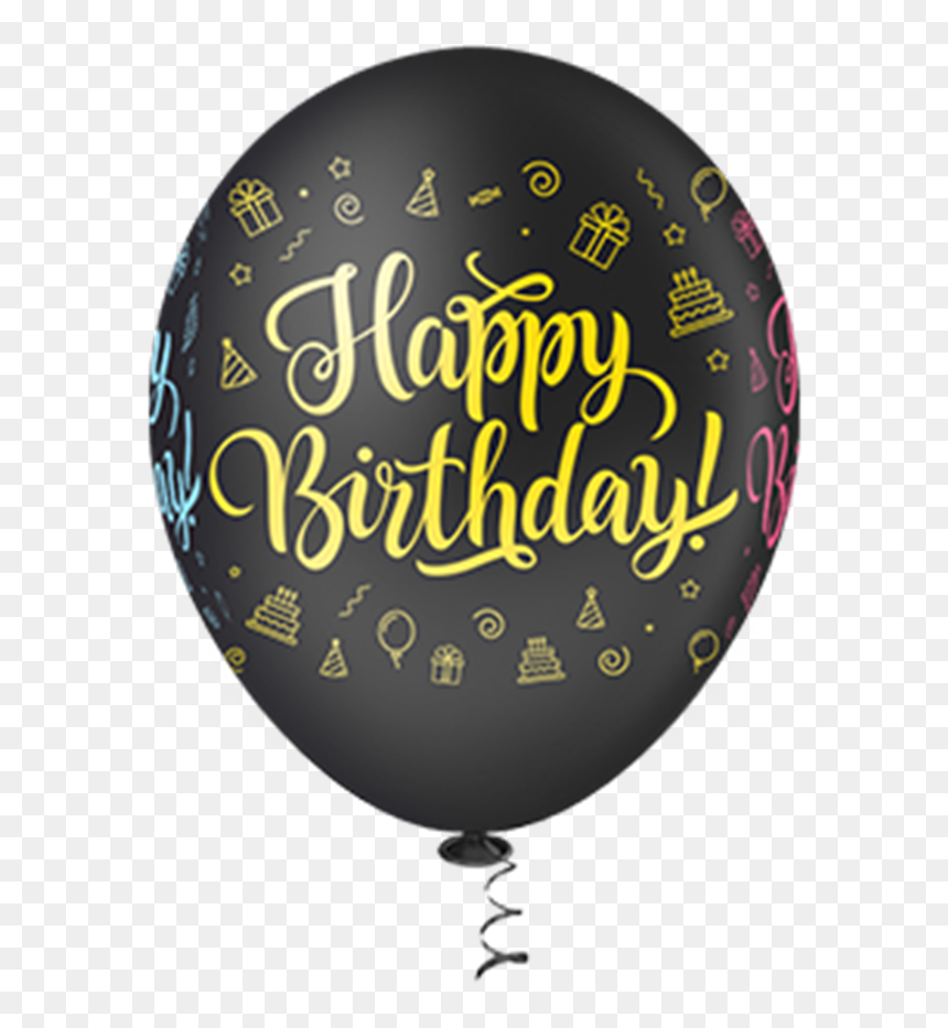 Balão Happy Birthday, HD Png Download - baloes png